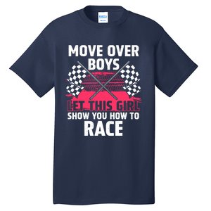 Car Racing Art Race Track Race Car Driver Tall T-Shirt