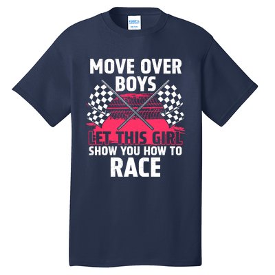 Car Racing Art Race Track Race Car Driver Tall T-Shirt