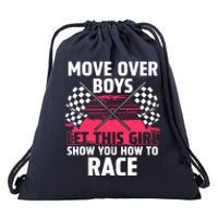 Car Racing Art Race Track Race Car Driver Drawstring Bag