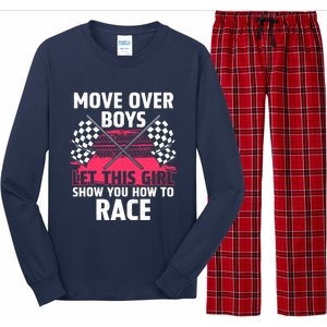 Car Racing Art Race Track Race Car Driver Long Sleeve Pajama Set