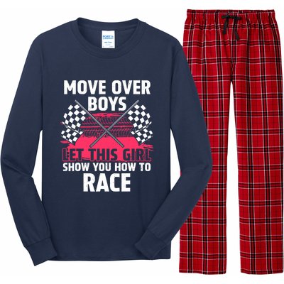 Car Racing Art Race Track Race Car Driver Long Sleeve Pajama Set