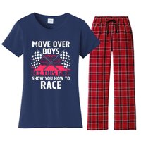 Car Racing Art Race Track Race Car Driver Women's Flannel Pajama Set