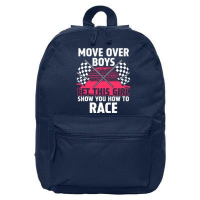 Car Racing Art Race Track Race Car Driver 16 in Basic Backpack