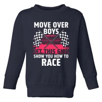 Car Racing Art Race Track Race Car Driver Toddler Sweatshirt