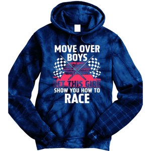 Car Racing Art Race Track Race Car Driver Tie Dye Hoodie