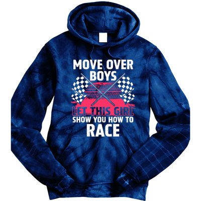 Car Racing Art Race Track Race Car Driver Tie Dye Hoodie