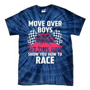 Car Racing Art Race Track Race Car Driver Tie-Dye T-Shirt