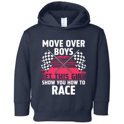 Car Racing Art Race Track Race Car Driver Toddler Hoodie