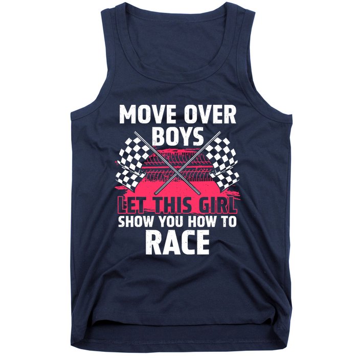 Car Racing Art Race Track Race Car Driver Tank Top