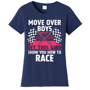 Car Racing Art Race Track Race Car Driver Women's T-Shirt