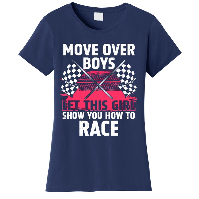 Car Racing Art Race Track Race Car Driver Women's T-Shirt