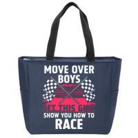 Car Racing Art Race Track Race Car Driver Zip Tote Bag