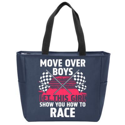 Car Racing Art Race Track Race Car Driver Zip Tote Bag