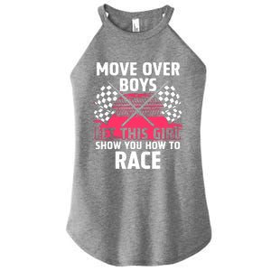 Car Racing Art Race Track Race Car Driver Women's Perfect Tri Rocker Tank