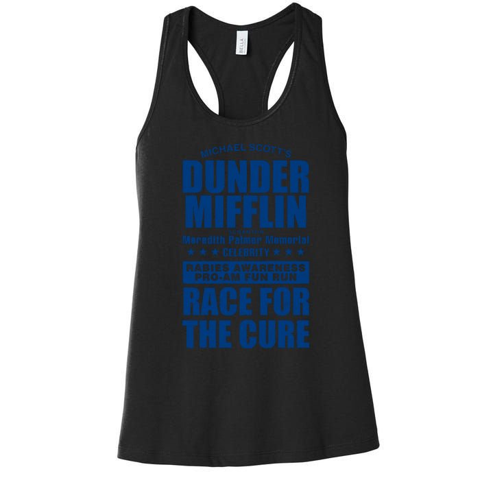 Celebrity Rabies Awareness Fun Run Race For The Cure Women's Racerback Tank