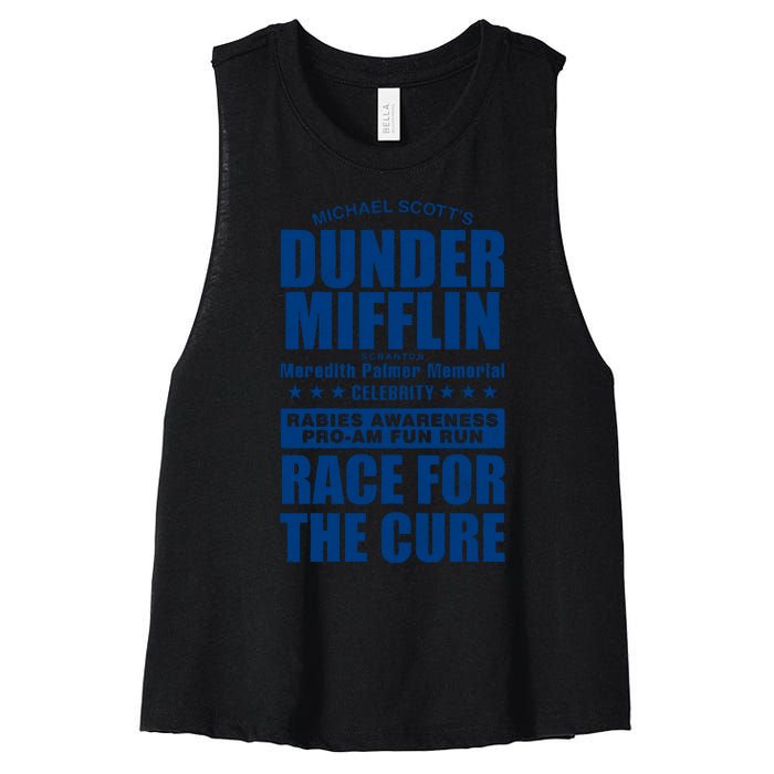 Celebrity Rabies Awareness Fun Run Race For The Cure Women's Racerback Cropped Tank