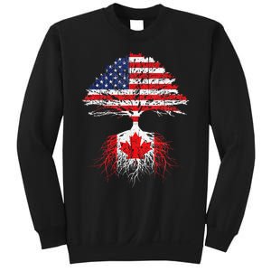 Canadian Roots American Grown Canada Flag Sweatshirt