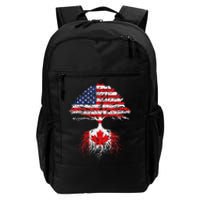 Canadian Roots American Grown Canada Flag Daily Commute Backpack