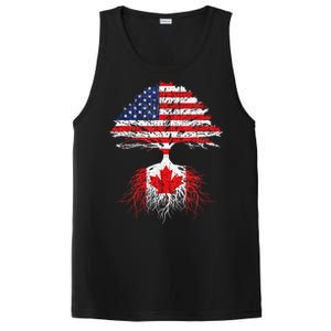 Canadian Roots American Grown Canada Flag PosiCharge Competitor Tank