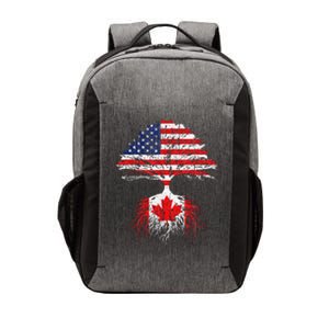 Canadian Roots American Grown Canada Flag Vector Backpack