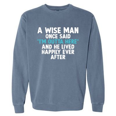 Cool Retirement Art For Father Grandpa Retiree Retired Garment-Dyed Sweatshirt