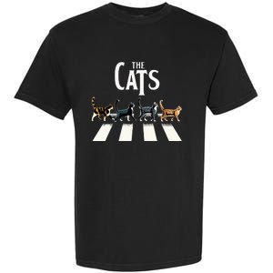 Cat Rock And Roll Music Garment-Dyed Heavyweight T-Shirt