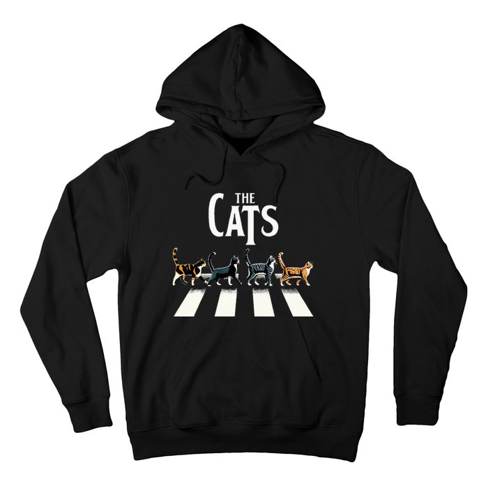 Cat Rock And Roll Music Hoodie