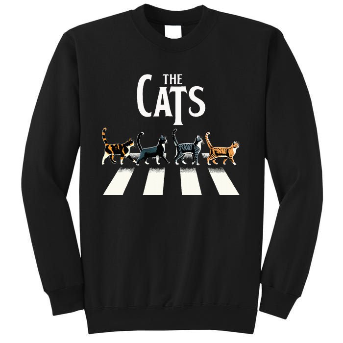 Cat Rock And Roll Music Sweatshirt