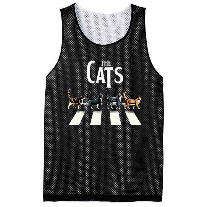 Cat Rock And Roll Music Mesh Reversible Basketball Jersey Tank