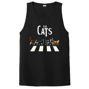 Cat Rock And Roll Music PosiCharge Competitor Tank