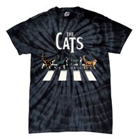 Cat Rock And Roll Music Tie-Dye T-Shirt