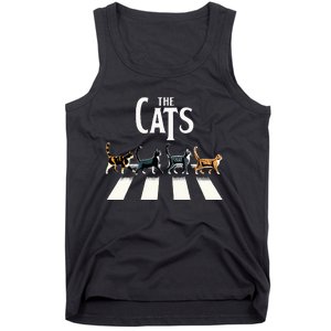 Cat Rock And Roll Music Tank Top