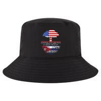 Cuban Roots American Grown Born Tree Flag Usa Cuba Pride Cool Comfort Performance Bucket Hat