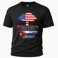 Cuban Roots American Grown Born Tree Flag Usa Cuba Pride Performance Shirt