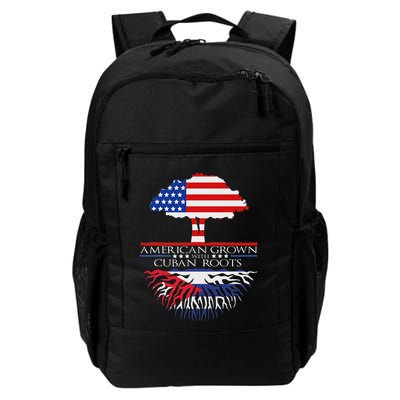 Cuban Roots American Grown Born Tree Flag Usa Cuba Pride Backpack