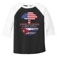 Cuban Roots American Grown Born Tree Flag Usa Cuba Pride Toddler Fine Jersey T-Shirt