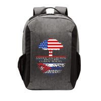Cuban Roots American Grown Born Tree Flag Usa Cuba Pride Vector Backpack
