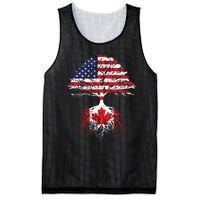 Canadian Roots American Grown Canada Flag Mesh Reversible Basketball Jersey Tank