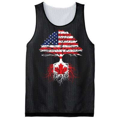 Canadian Roots American Grown Canada Flag Mesh Reversible Basketball Jersey Tank