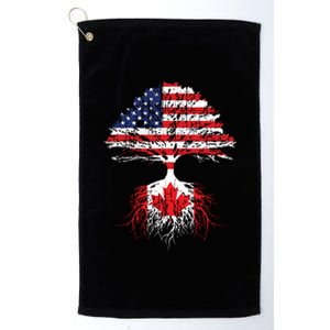 Canadian Roots American Grown Canada Flag Platinum Collection Golf Towel