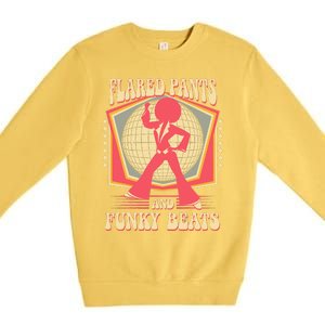 Cute Retro Afro Soul Music Groovy Dance Disco Funky Premium Crewneck Sweatshirt