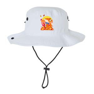 Cute Retro Autumn Fall Leaves Baby Fox Legacy Cool Fit Booney Bucket Hat