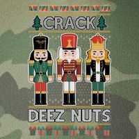 Crack Deez Nuts Nutcracker Ugly Christmas Sweater Legacy Tie Dye Trucker Hat