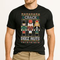 Crack Deez Nuts Nutcracker Ugly Christmas Sweater Performance Shirt