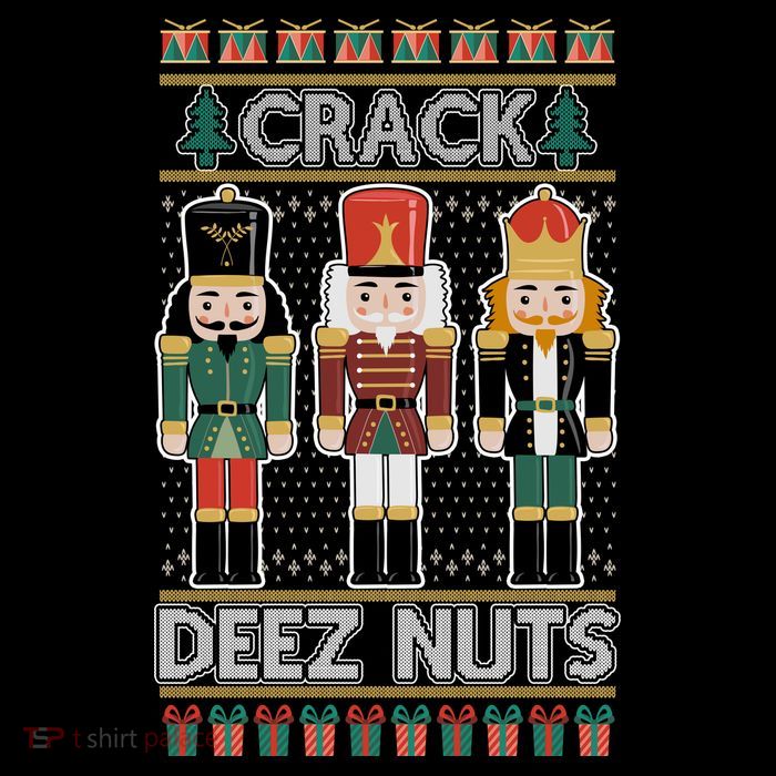 Crack Deez Nuts Nutcracker Ugly Christmas Sweater City Backpack