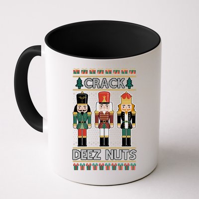 Crack Deez Nuts Nutcracker Ugly Christmas Sweater Mug