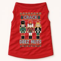 Crack Deez Nuts Nutcracker Ugly Christmas Sweater Doggie Tank
