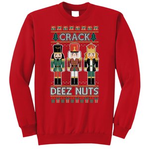 Crack Deez Nuts Nutcracker Ugly Christmas Sweater Sweatshirt