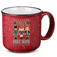 Crack Deez Nuts Nutcracker Ugly Christmas Sweater 15oz Campfire Ceramic Mug