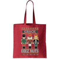 Crack Deez Nuts Nutcracker Ugly Christmas Sweater Bag